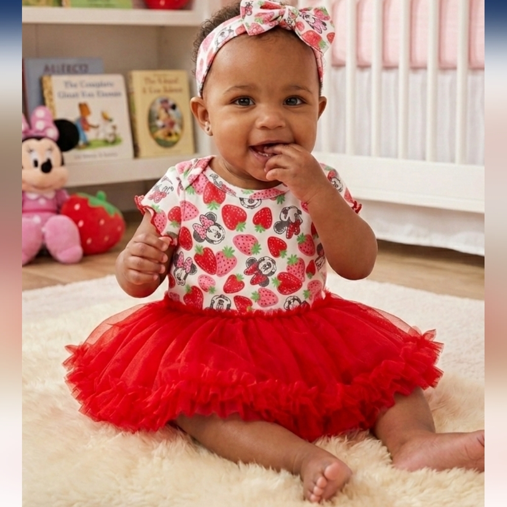 Minnie Mouse Baby Girls Tutu Set